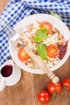 Rice with shrimps Stock Photos