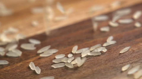 Rice slow motion Stock Footage 49755452