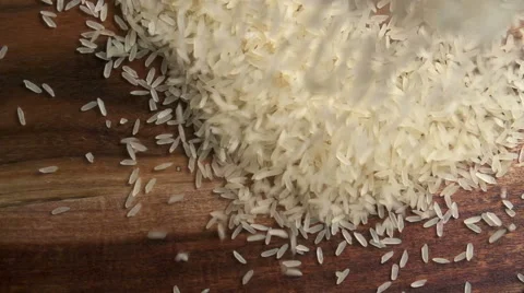 Rice slow motion Vídeos de archivo 49755663
