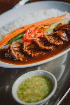Rice with Stewed Beef 写真素材