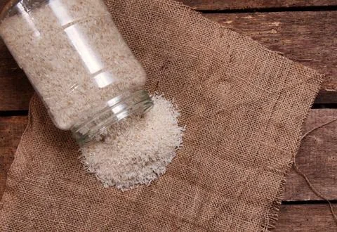 Rice on table Stock Photos
