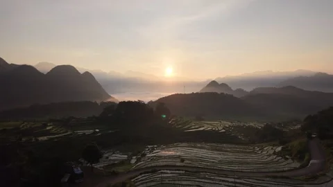 Rice Terrace Stock Footage 344823186