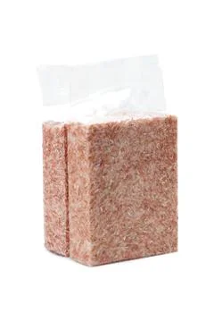 Rice in vacuum package Stock Photos