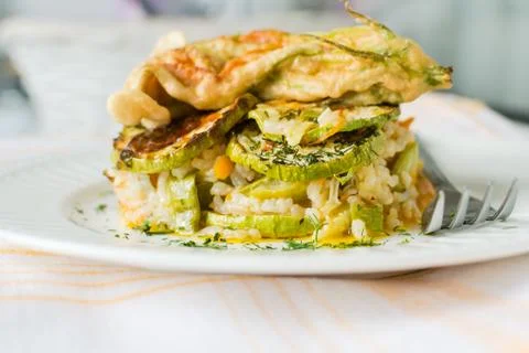 Rice with vegetables Stock Photos