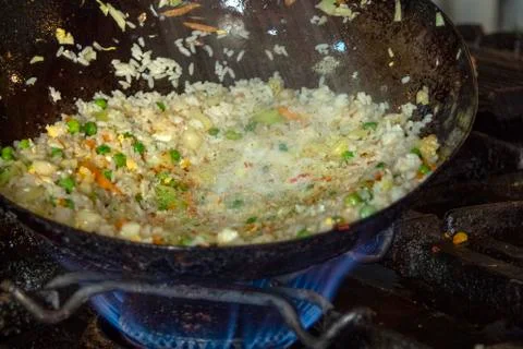 Rice with vegetables. Stock Photos
