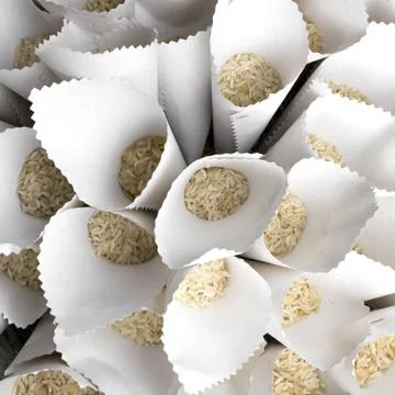 Rice for wedding Stock Photos