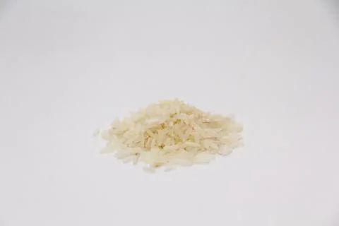 Rice on white background Stock Photos