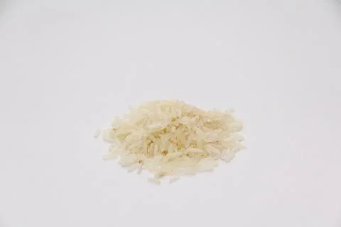 Rice on white background Stock Photos