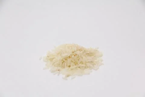 Rice on white background Stock Photos