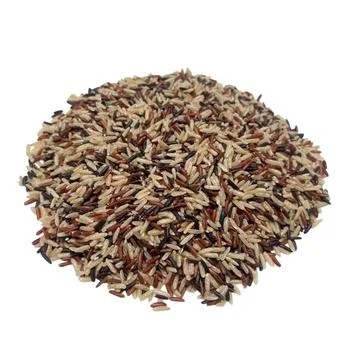 Rice on white background Stock Photos