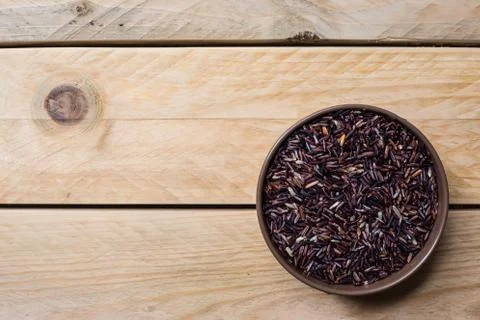 Riceberry in can Stock Photos