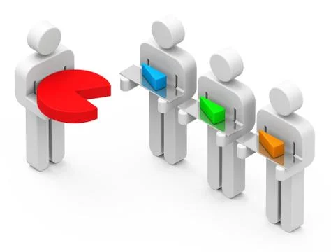 Rich and poor Stock Illustration