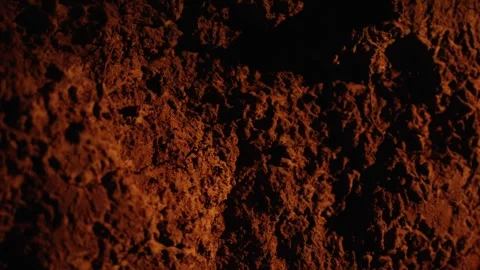 Rich brown soil macro view revealing organic texture Stock Footage 341294572