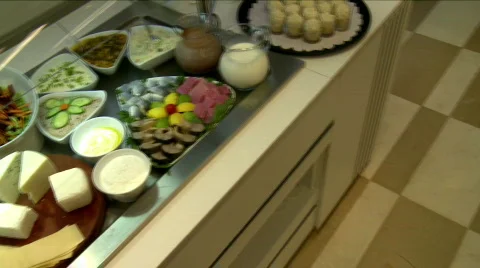 Rich Buffet 1 Stock Footage 706051