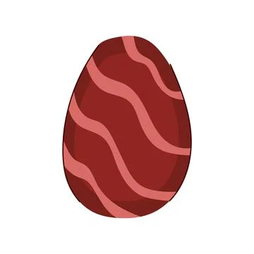 Rich chocolate egg cartoon vector illustration Stock Illustration