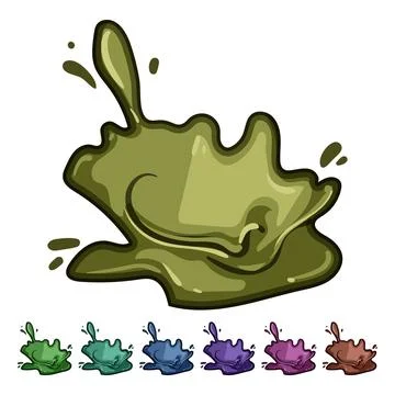 Rich chocolate splash cartoon vector graphic 스톡 일러스트