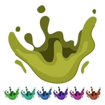 Rich chocolate splash vector cartoon graphic 스톡 일러스트