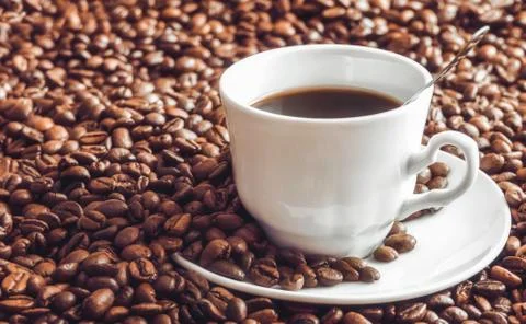 Rich coffee beans Stock Photos