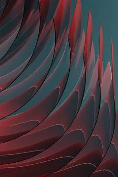 Rich colorful abstract background, pattern - thin curved lines of plastic sur Stock Photos
