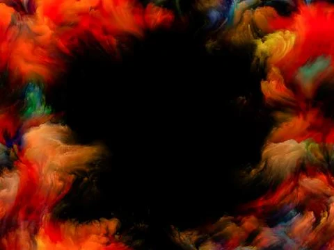 Rich Colorful Texture Frame Stock Illustration