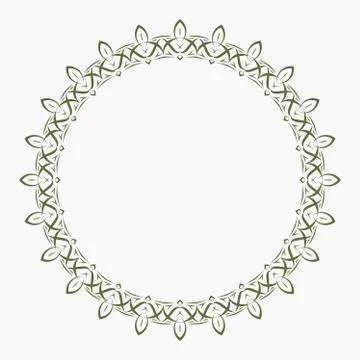 Rich decorated vector frame Stock Illustration