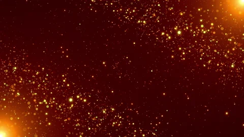 Rich gold backdrop glitter light particles background Stock Footage 204975622