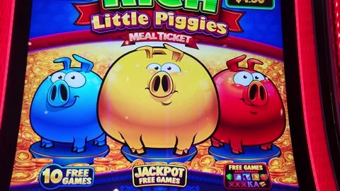 Multiple JACKPOTS !! Amazing ! Rich Little Piggies Slot 🤑 