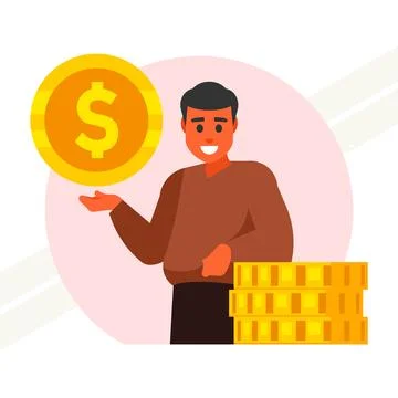 Rich-man Illustrazione stock