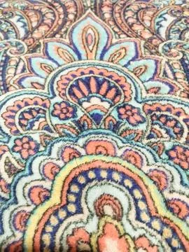 Rich paisley pattern swirls Stock Photos
