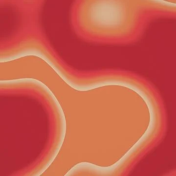 Rich red and peach forms flow across a softly glowing abstract composition,.. Stock Illustration