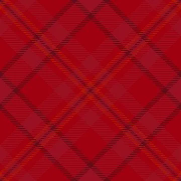 Rich red plaid pattern. Textile design element. Classic check texture for bac Stock Illustration