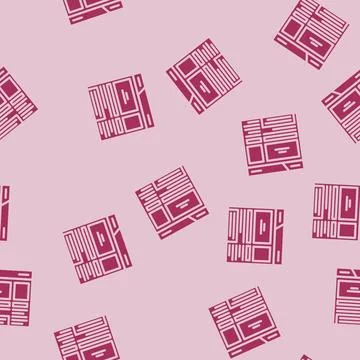 Rich snippets seo glyph vector seamless pattern Illustrazione stock