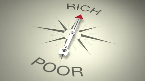 Rich Versus Poor Stock Footage 66195580