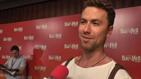 Richard Fleeshman at the Bat Out Of Hell Musical London Premiere Stock Footage 76935088