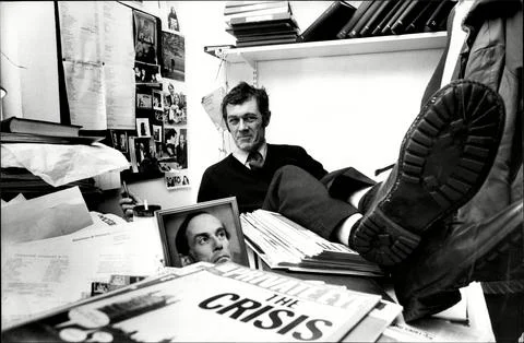Richard Ingrams before the publication of the 500th issue of 'Private Eye', Lond Foto stock