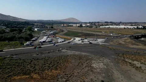 Richland Washington Round-a-Bout Stock Footage 215445239