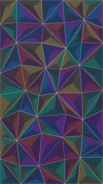 A richly colored arrangement of angular facets creates a sophisticated visu.. Stock Illustration