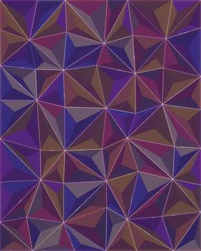 A richly colored arrangement of angular polygon facets creates a sophistica.. Stock Illustration