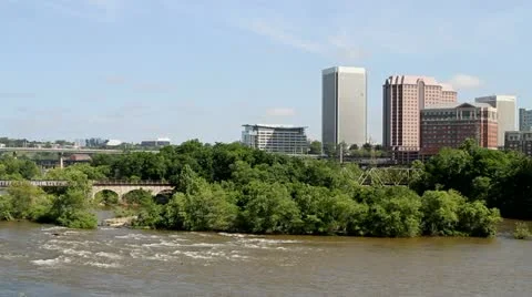 Richmond James River Stock Footage 11130865