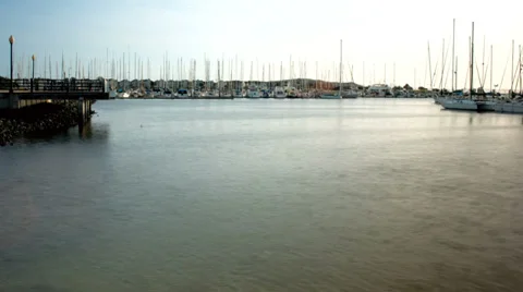 Richmond marina time lapse Stock Footage 35695424