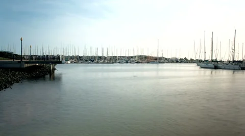 Richmond marina time lapse Video stock 35698239