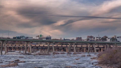 Richmond Rail Timelapse Video stock 57675252