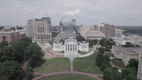 Richmond State Capitol, Virginia Stock Footage 253401253