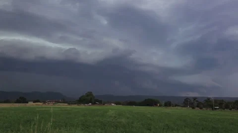 Richmond Storm and Shelf Cloud Time Lapse Stock Footage 40828227