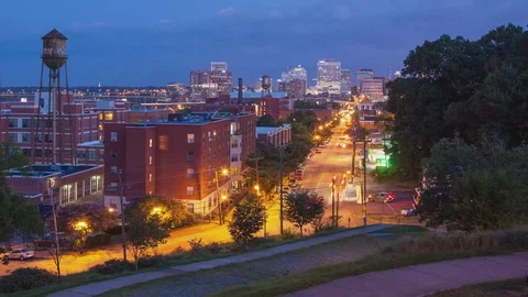 Richmond VA Cityscape Timelapse View Stock Video Pond5