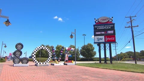 Richmond VA International Raceway Complex Exterior Video stock 83971882