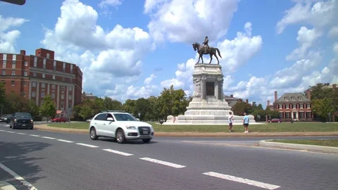 Richmond VA Robert E Lee Memorial Video stock 84228930