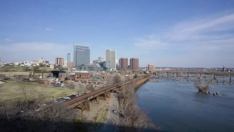 Richmond Virginia Skyline Stock Footage 331454819