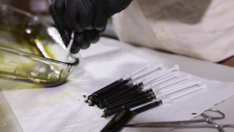 Rick simpson oil Stock Footage 70518389