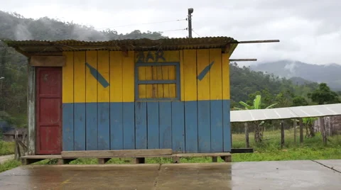 Rickety Old Third World Bar Shack Video stock 56360588